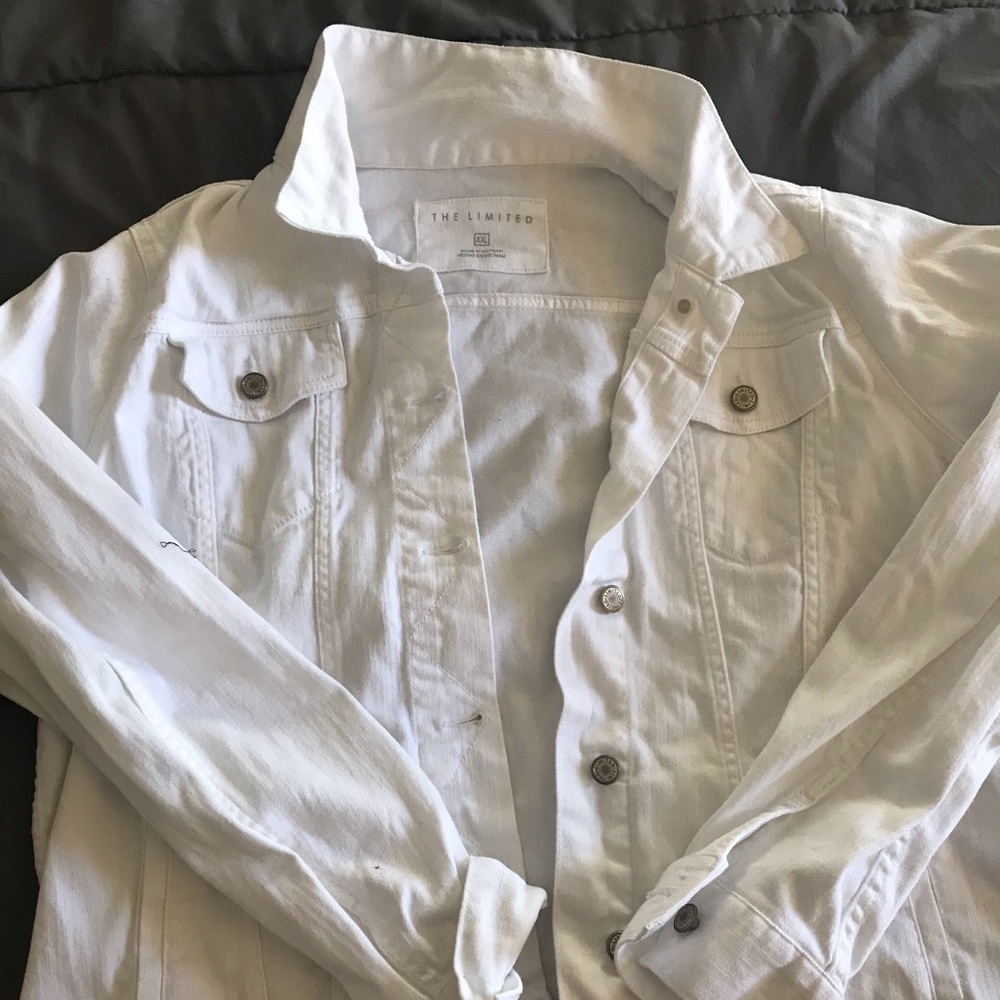 White denim jacket